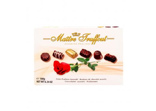 Maitre Truffout Assorted Pralines bílá mix 180 g Maitre Truffout Assorted Pralines bílá mix 180 g