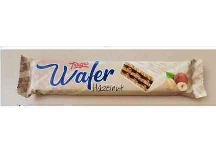 Togo Wafer 30g*24ks Hazelnut bílá poleva Togo Wafer 30g*24ks Hazelnut bílá poleva