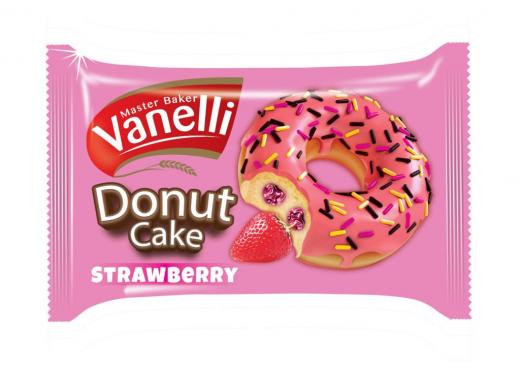 Vanelli Donut 40g*24ks - jahoda Vanelli Donut 40g*24ks - jahoda