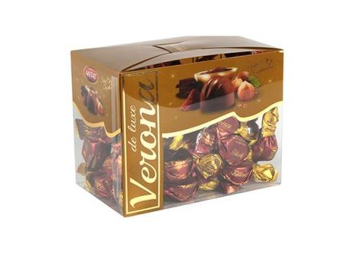 Verona de Luxe 450g světle hnědá krabička (bonbón tmavý) Verona de Luxe 450g světle hnědá krabička (bonbón tmavý)