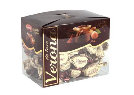 Verona de Luxe 450g tmavě hnědá krabička (bonbón světlý) Verona de Luxe 450g tmavě hnědá krabička (bonbón světlý)